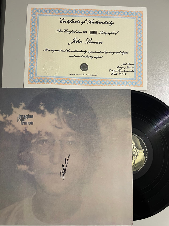 John Lennon Imagine 1971 LP - Firmato da John Lennon + COA