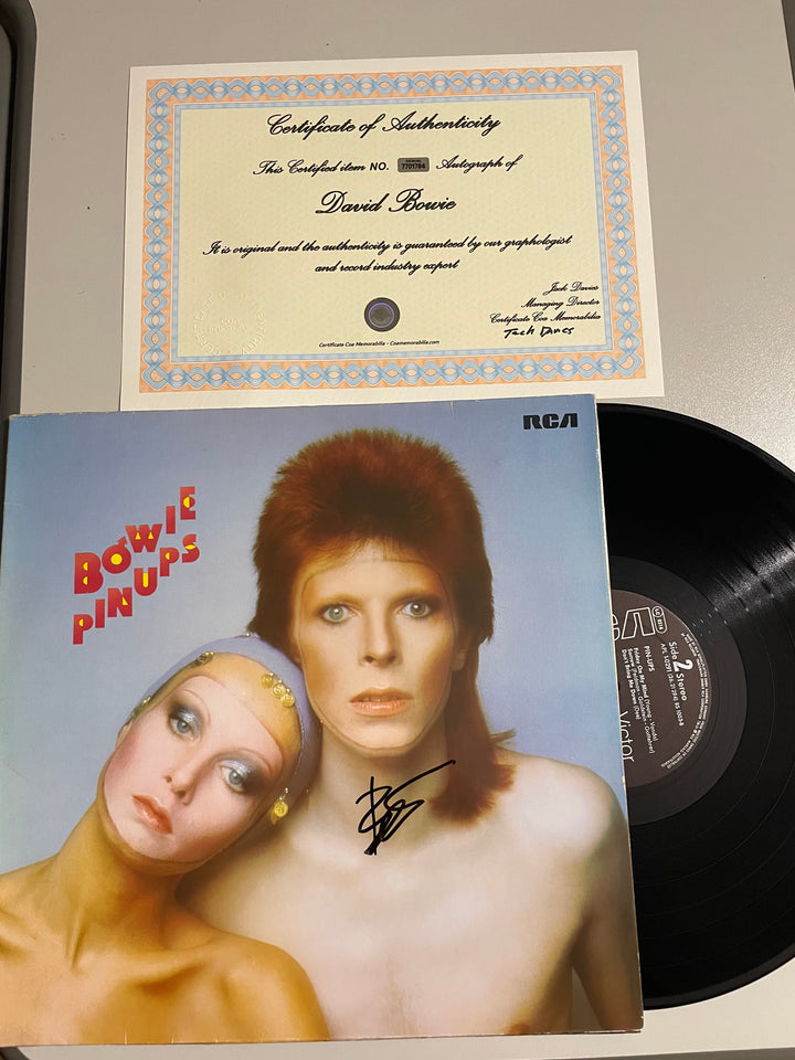 LP David Bowie Pinups 1982 - Firmado por David Bowie