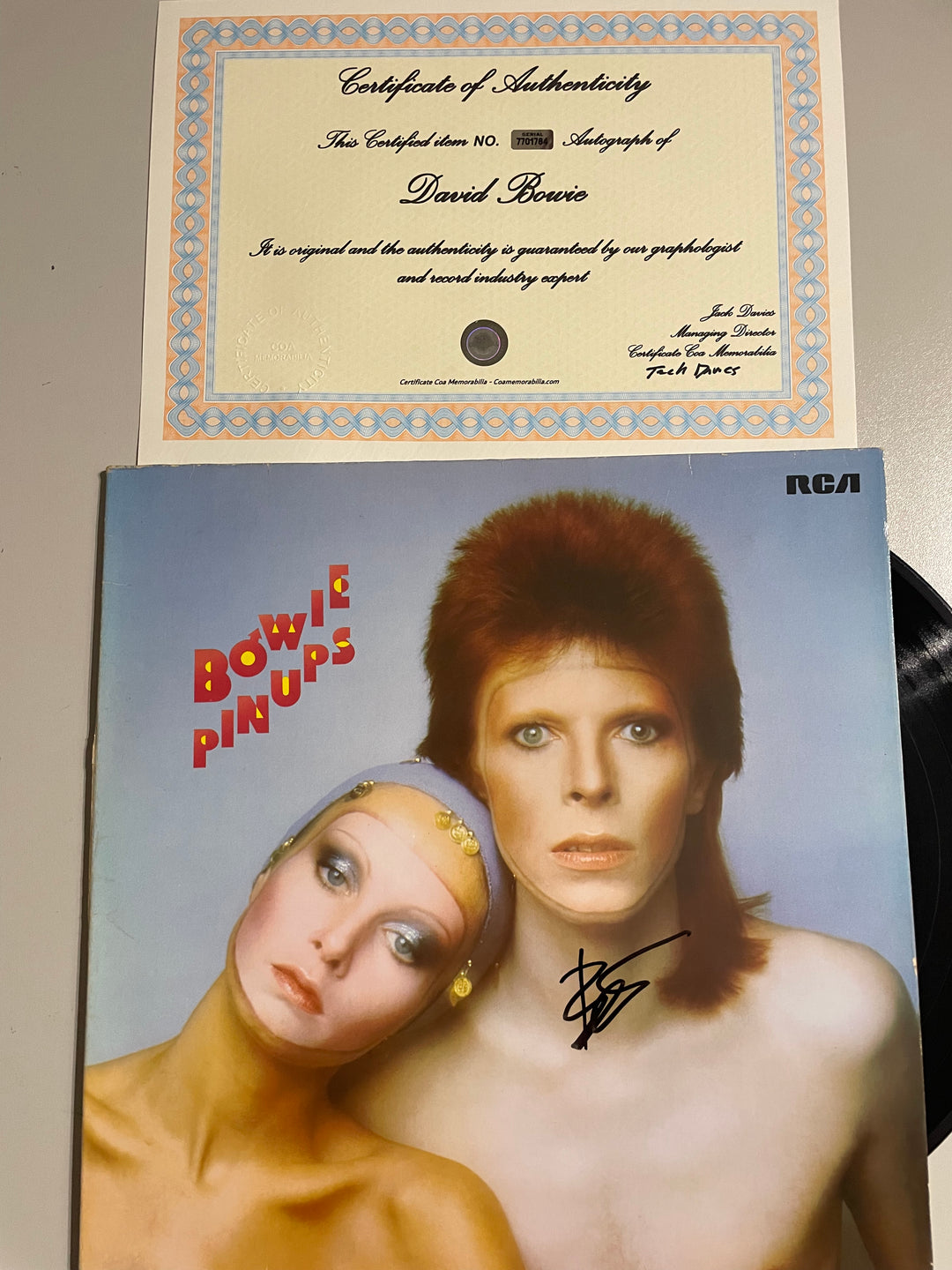 LP David Bowie Pinups 1982 - Firmado por David Bowie