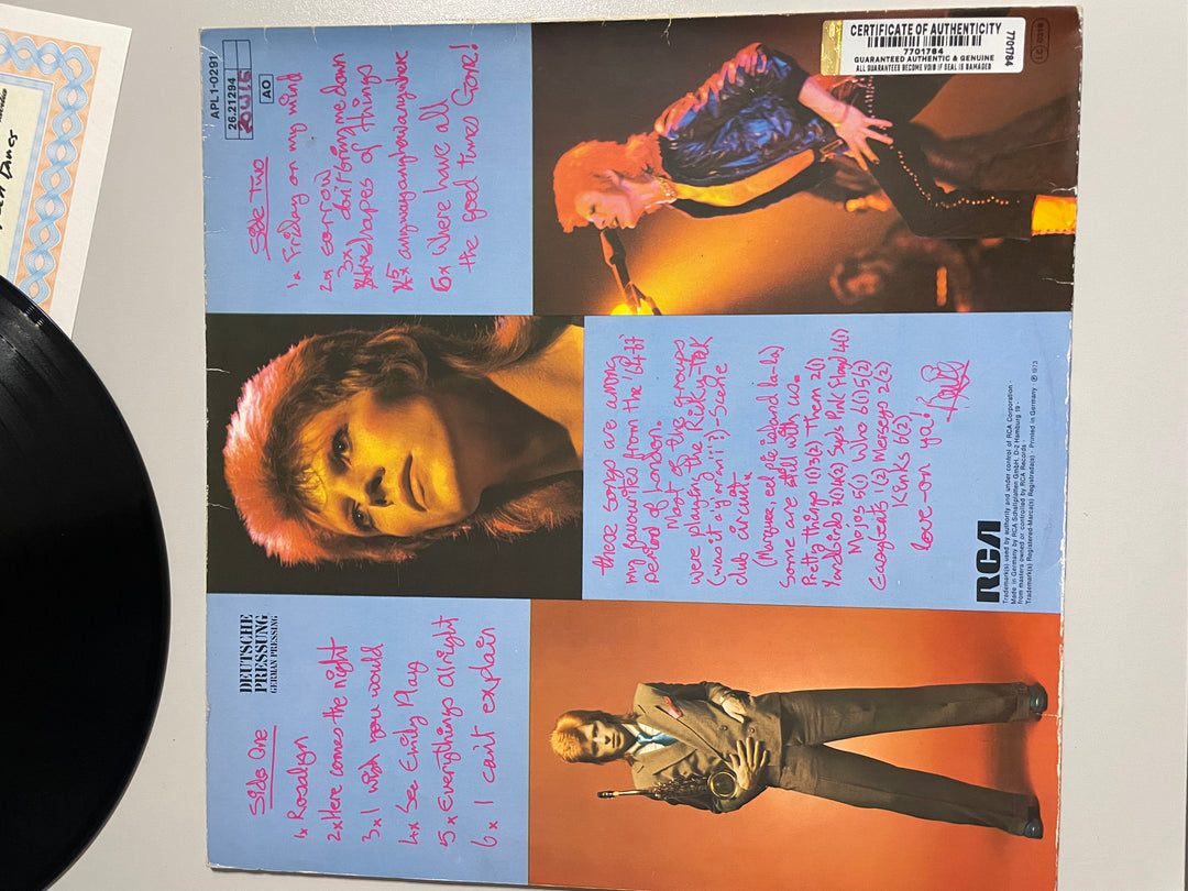 LP David Bowie Pinups 1982 - Firmado por David Bowie