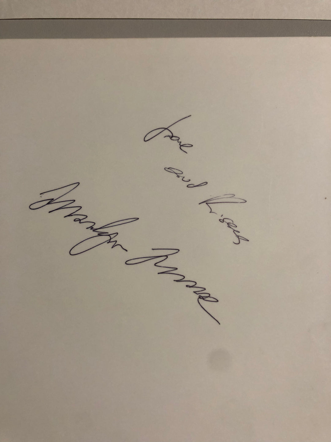 Marilyn Monroe - Fotografia autografata (anni '50) - Con certificato di autenticità