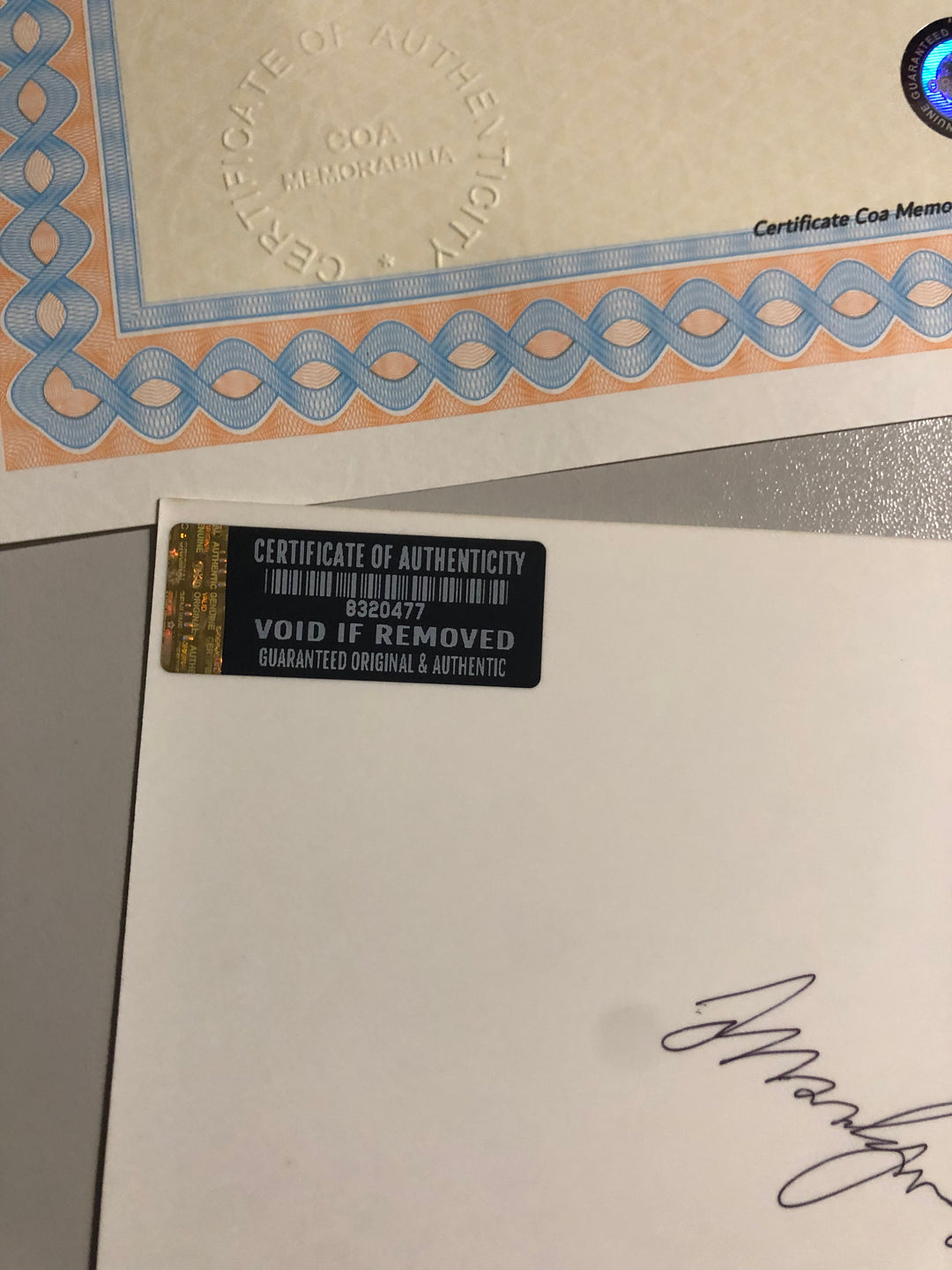 Marilyn Monroe - Fotografia autografata (anni '50) - Con certificato di autenticità