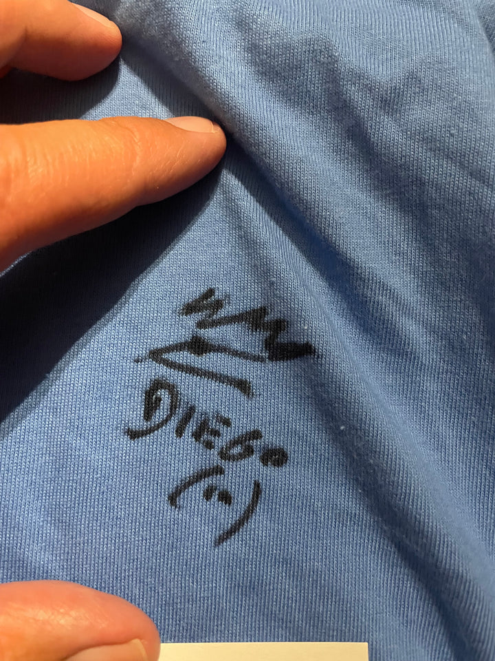 Maglia Maradona autentica autografata 1984/85 Napoli Giocatore indossata in partita con certificato di autenticità