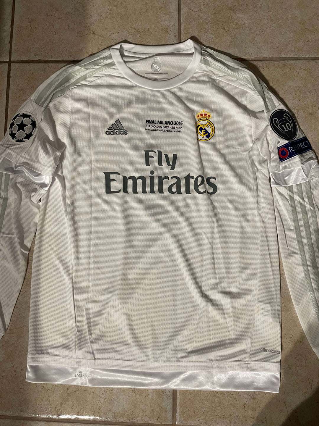 Maglia CR7 Cristiano Ronaldo Autografata Firmata Real Madrid Finale Champions League 2016 Vs Atletico Madrid