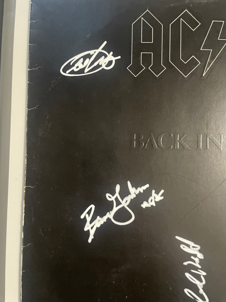 AC/DC Back in Black Signed LP by Jhonson Young Williams Rudd with Certificate of Authenticity