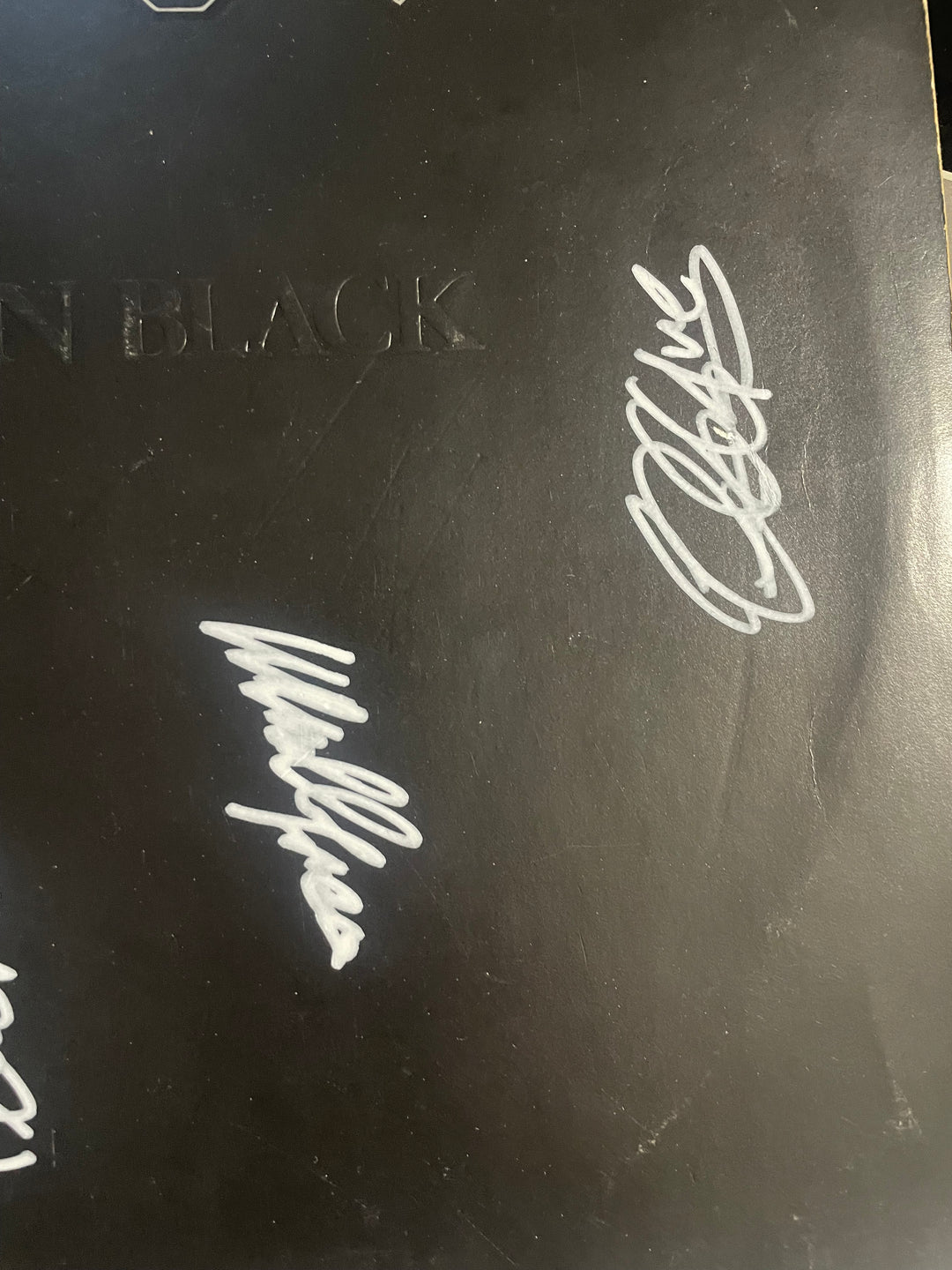 AC/DC Back in Black Signed LP by Jhonson Young Williams Rudd with Certificate of Authenticity