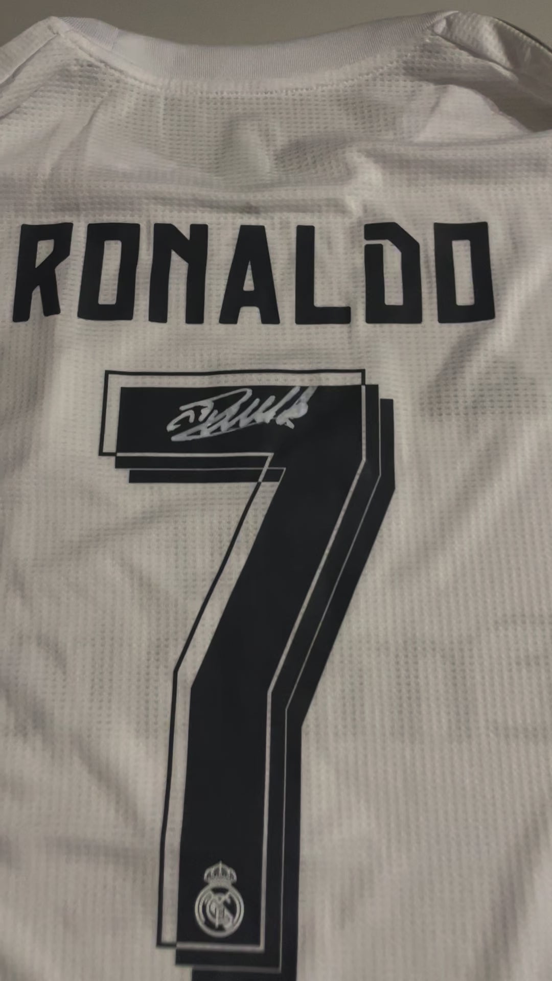 Maglia CR7 Cristiano Ronaldo Autografata Firmata Real Madrid Finale Champions League 2016 Vs Atletico Madrid